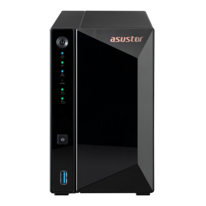 Asustor Nas 2Bay 2.5/3.5" Sata Hdd/Ssd, Realtek Rtd1296 4Core, 1.4Ghz, 2Gb Ddr4, 1X2.5Gbe, 3Xusb3.2,