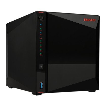 Asustor Nas 4 Bay 4Xsata3 6Gb/S, 4X 2.5/3.5 Hdd/Ssd, Quad Core 1.6Ghz, Ram 4Gb Ddr4 Sodimm, 2X2.5Gbe Lan, 3Xusb 3.2 Gen-1, Wow (Wake On Wan), Crittografia Hardware, Ez Connect, Ez Sync