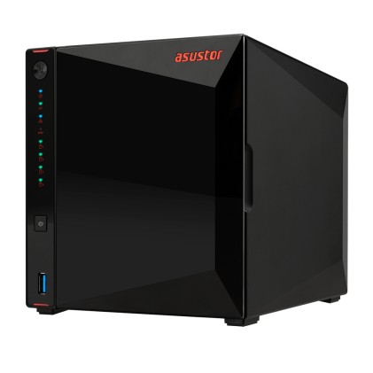 Asustor Nas 4 Bay 4Xsata3 6Gb/S, 4X 2.5/3.5 Hdd/Ssd, Quad Core 1.6Ghz, Ram 4Gb Ddr4 Sodimm, 2X2.5Gbe Lan, 3Xusb 3.2 Gen-1, Wow (Wake On Wan), Crittografia Hardware, Ez Connect, Ez Sync