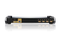 ATEN CS1754Q9-AT-G KVM 4/1 CS-1754 USB 19 PS/2 Audio PC MAC SUN