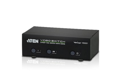 ATEN VS0201-AT-G VS0201 2-Port VGA Switch with Audio