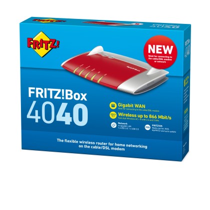 Router 450Mbit Fritz!Box 4040 Gigab It 2Usb2.0