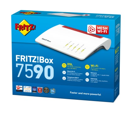 Router 800Mbit Fritz!Box 7590 4P 10 /100 2P Usb3.0 Antenne Mimo