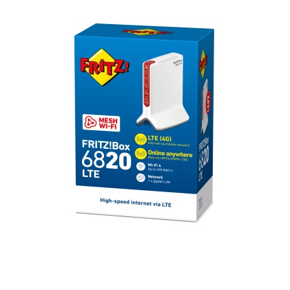 Router 450Mbit Fritz!Box 6820 Lte Con Sim Lte(Mini Sim)+1Lan Gigabit