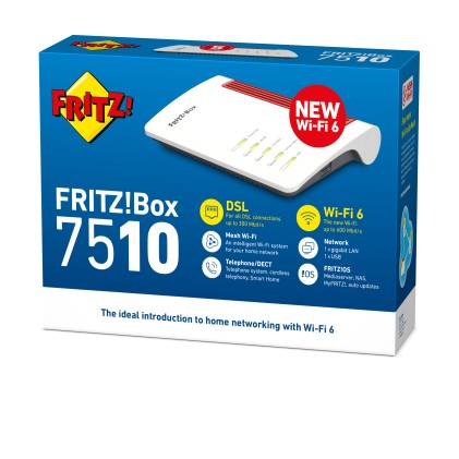 Modem Router Avm 20002997 Fritz!Box 7510 International White E Red