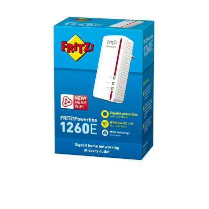 Avm Fritz! Powerline 1260E, 2 Porte Lan 10/100 Wireless N