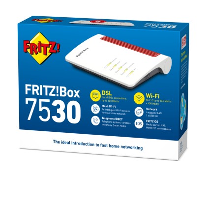 Avm Fritz! Router Fritz Box 7530 Vdsl Ac1200 Dual Band Mu-Mimo