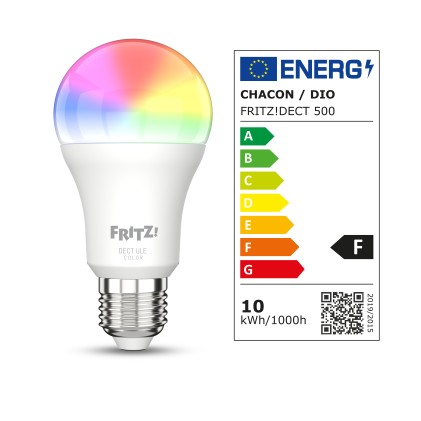 Avm Fritz!Dect 500 International Lampadina Smart Led Luce Bianca E Colorata E27