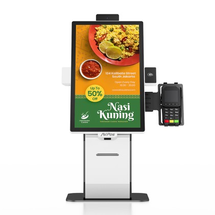 AVPos AVP-DK22-I3-V25 sistema POS 54,6 cm (21.5") 1920 x 1080 Pixel Touch screen Nero, Bianco
