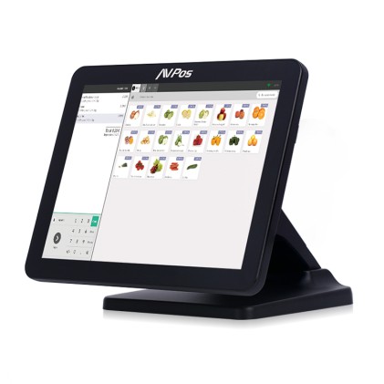 AVPos AVP-K5000B-N1-FLEX sistema POS N100 38,1 cm (15") 1024 x 768 Pixel Touch screen