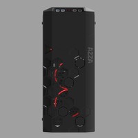 CASE Big Tower AZZA ATX Storm 6000B (B/Win-Glas,4xRGB)2xUSB3