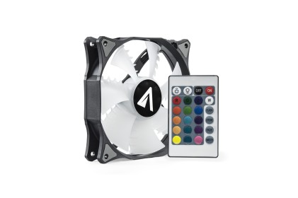 ABYSM RGB Sled Case per computer Ventilatore 12 cm Nero, Bianco