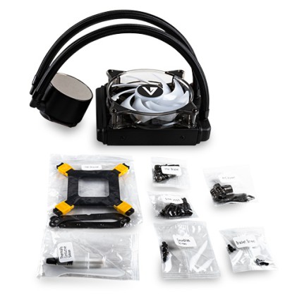 ABYSM Artic 120 ARGB Processore Raffreddatore di liquidi tutto in uno Nero 1 pz