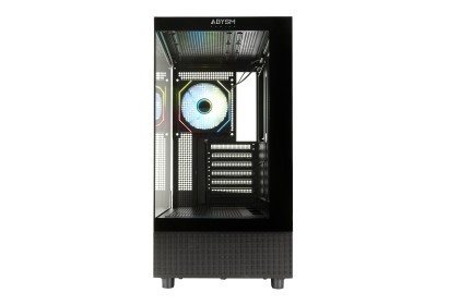 ABYSM AB123014 computer case Desktop Nero, Bianco