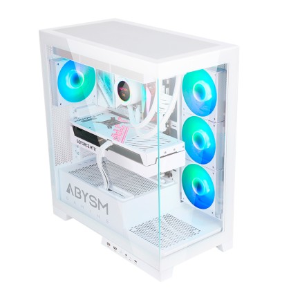 ABYSM Danube Sava H500 White Desktop Trasparente, Bianco