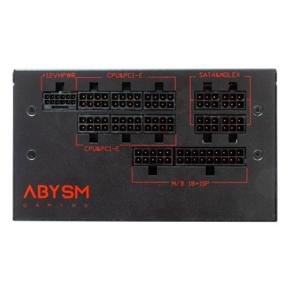 ABYSM Morpheo GX5 1000W alimentatore per computer 20+4 pin ATX ATX Nero, Rosso