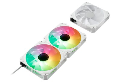 ABYSM Arclight 2.0 ARGB Case per computer Ventilatore 12 cm Bianco 3 pz