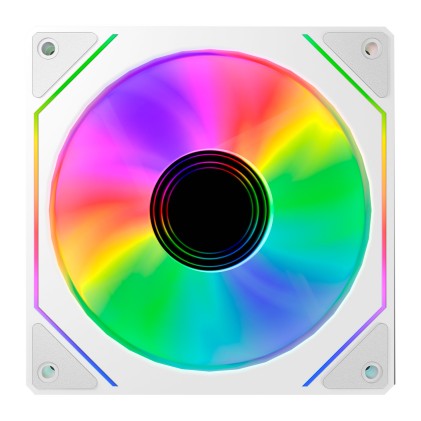ABYSM AB311302W sistema di raffreddamento per computer Case per computer Ventilatore 12 cm Bianco 1 pz