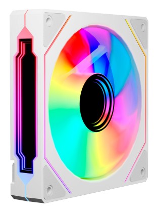 ABYSM AB311302W sistema di raffreddamento per computer Case per computer Ventilatore 12 cm Bianco 1 pz