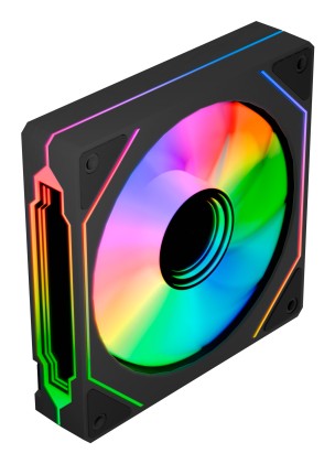 ABYSM AB311302 sistema di raffreddamento per computer Case per computer Ventilatore 12 cm Nero 1 pz