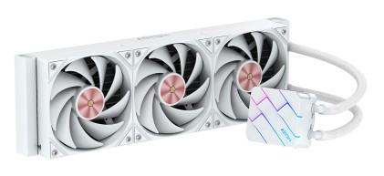 ABYSM Oceanic LCD 360 ARGB Processore Kit di raffreddamento a liquido 12 cm Bianco 1 pz