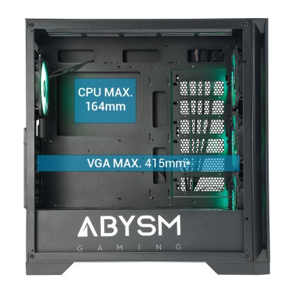 ABYSM Danube Mura BX300 Black ARGB Tower Nero