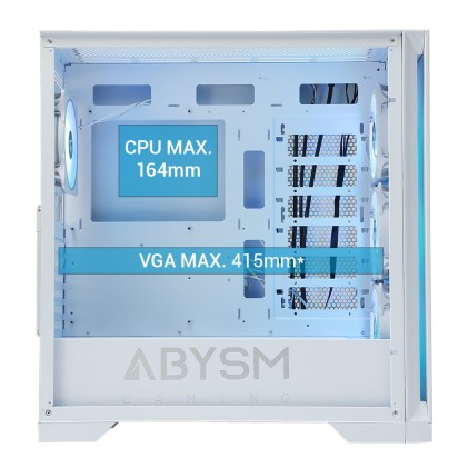 ABYSM Danube Mura BX300 White ARGB Tower Bianco