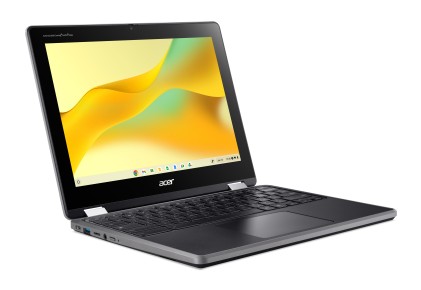 Acer Nb 12" Chromebook Celeron N100 8Gb 64Gb Ssd Chrome Os Rugged Convertibile Touch + Penna Capacit