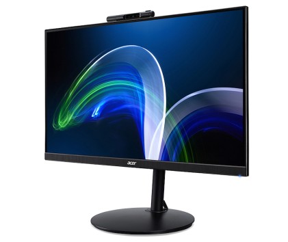 Acer Monitor 23,8" Led Ips 16:9 Fhd, 1Ms, Vga/Hdmi/Dp, Webcam, Pivot, Multimediale
