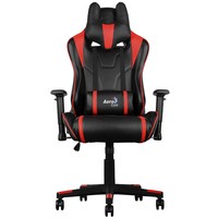 Aerocool AC220BR Sedia Gaming Professionale Colorazione Black Red