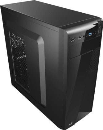 Aerocool CS-1101 Middle Tower Case Full Black
