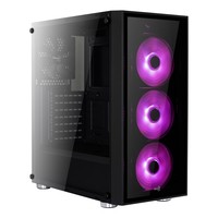Aerocool Quartz RGB Case Middle Tower Full Tempered Glass Panel