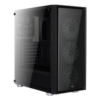 Aerocool Quartz RGB Case Middle Tower Full Tempered Glass Panel