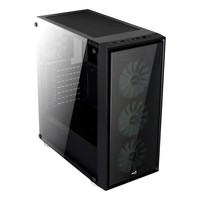 Aerocool Quartz RGB Case Middle Tower Full Tempered Glass Panel