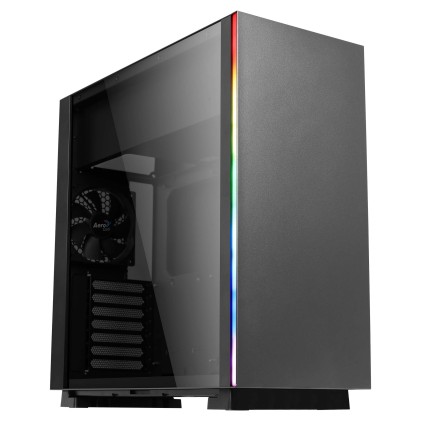 Aerocool GLO Case Middle Tower Tempered Glass Panel RGB Light
