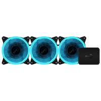 Aerocool Rev RGB Pro, Kit da 3 ventole Rev RGB da 120mm con Led RGB e relativo controller