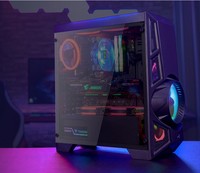 Aerocool Aeroengine RGB-A-BK-V1 Acrylic Case Middle Tower Black