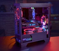 Aerocool Aeroengine RGB-A-BK-V1 Acrylic Case Middle Tower Black