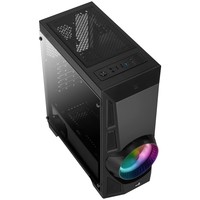 Aerocool Aeroengine RGB-G-BK-V2 Tempered Glass Case Middle Tower Black