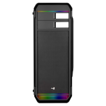 Aerocool Aero 500G RGB Case Middle Tower Black - Tempered Glass Window