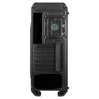 Aerocool Aero 500G RGB Case Middle Tower Black - Tempered Glass Window
