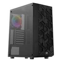 AEROCOOL PGS HIVE-G-BK-v3 FRGB Black Mid Tower PC case
