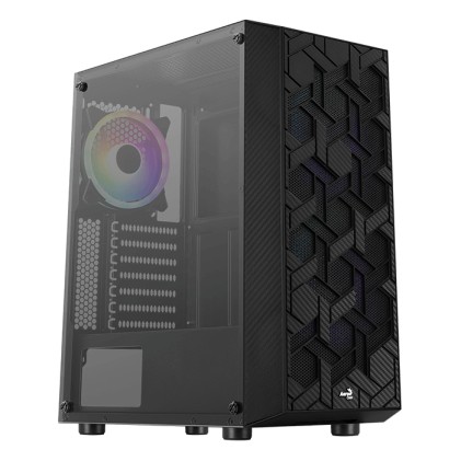 AEROCOOL PGS HIVE-G-BK-v1 ARGB Black Mid Tower PC case