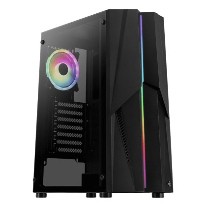 AEROCOOL PGS MECHA-G-BK-v2 ARGB Black Mid Tower PC case