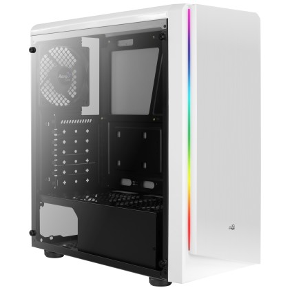AEROCOOL AEROPGSRIFT-WH-RGB PC case ATX RIFT RGB WHITE USB 3.0 - 1x120mm BLACK FAN