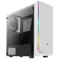 AEROCOOL AEROPGSRIFT-WH-RGB PC case ATX RIFT RGB WHITE USB 3.0 - 1x120mm BLACK FAN
