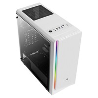 AEROCOOL AEROPGSRIFT-WH-RGB PC case ATX RIFT RGB WHITE USB 3.0 - 1x120mm BLACK FAN