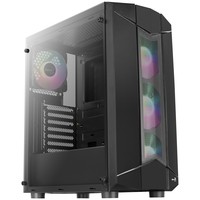 AEROCOOL AEROPGSSENTINEL-G-BK PC case ATX SENTINEL ARGB - 6 port HUB 4x120mm ARGB FAN