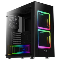 AEROCOOL AEROPGSTOR-BG-RGB PC case ATX TOR RGB TEMPERED GLASS - 2x140mm RGB FAN 1x120mm BLACK FAN