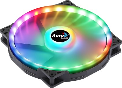 Aerocool Duo 20 Case per computer Ventilatore 20 cm Nero